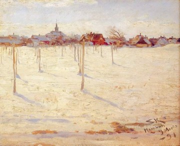 Hornbaek en invierno 1891 Peder Severin Kroyer Pinturas al óleo